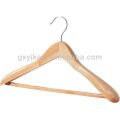 Anti slip natural wooden coat hangers